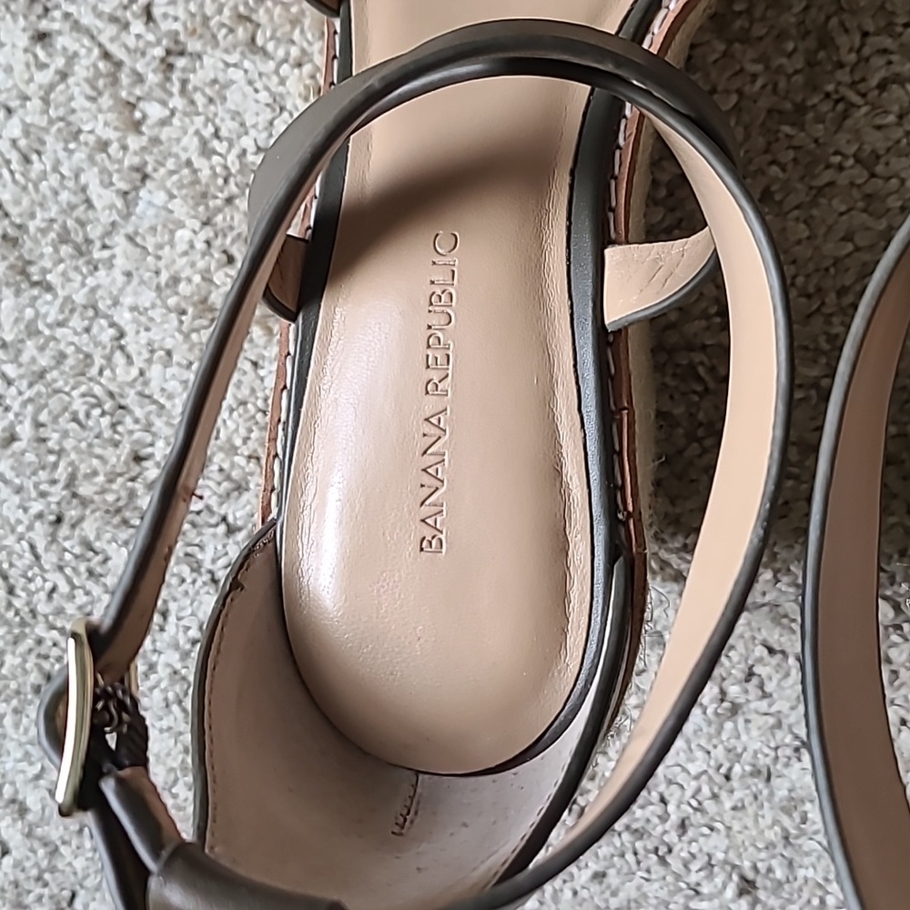 Banana Republic Bridge Espadrille Wedge Criss Cross Sandal - Picture 8 of 11